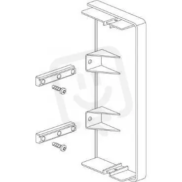 Rychlé Dodání Schneider ISM10354 Stop end 140x55, alu metallic , koncový díl