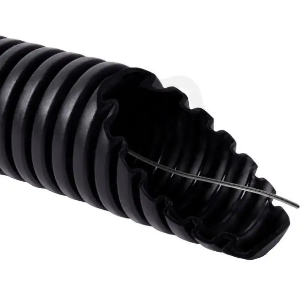 Zlevněný Ohebná trubka UV stabilní PE LPE-1 25 mm s drátem, 22423, 320N/5cm, černá