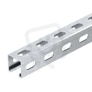 OBO MS4141PP3000FS Profilová lišta děrovaná šířka výřezu 22 mm 3000x41x41 Ocel Ihned K Objednání