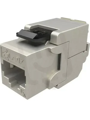 10G keystone CAT6A STP RJ45 černý samořezný SOLARIX 25286902 Rychlé Dodání