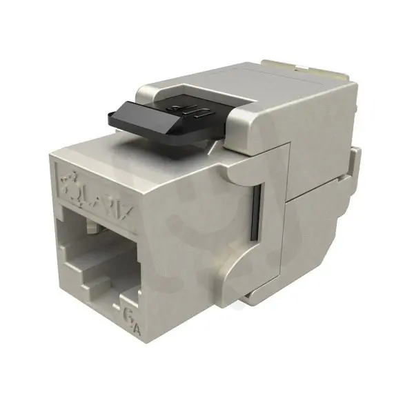 10G keystone CAT6A STP RJ45 černý samořezný SOLARIX 25286902 Rychlé Dodání