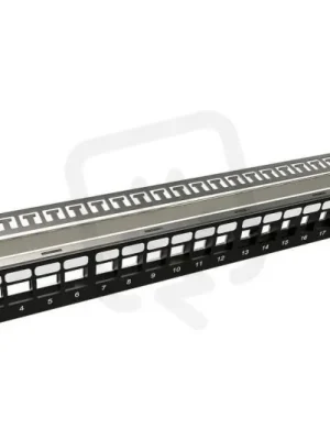 Modulární neosazený patch panel 24 portů 1U SX24M-0-STP-BK-UNI-N Aktuální