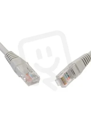 Patch kabel CAT5E UTP PVC 2m šedý non-snag-proof SOLARIX 28310209 Must-Have