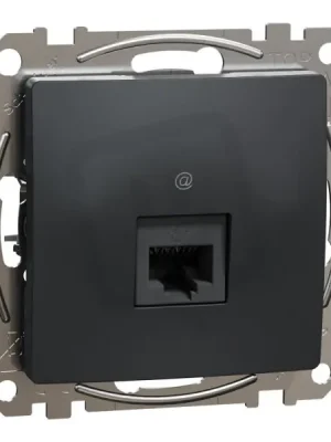Sedna D/E Datová zásuvka 1xRJ45 kat. 6 UTP, Antracit SCHNEIDER SDD114461 Sleva