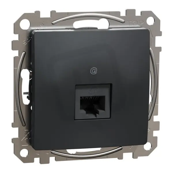 Sedna D/E Datová zásuvka 1xRJ45 kat. 6 UTP, Antracit SCHNEIDER SDD114461 Sleva
