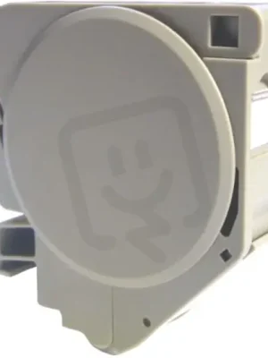 Značkový Zásuvka na DIN lištu, pro 1 keystone