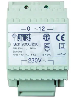 Zdroj 230V, 18VA, 3 DIN moduly URMET 9000/230 Hit Sezóny