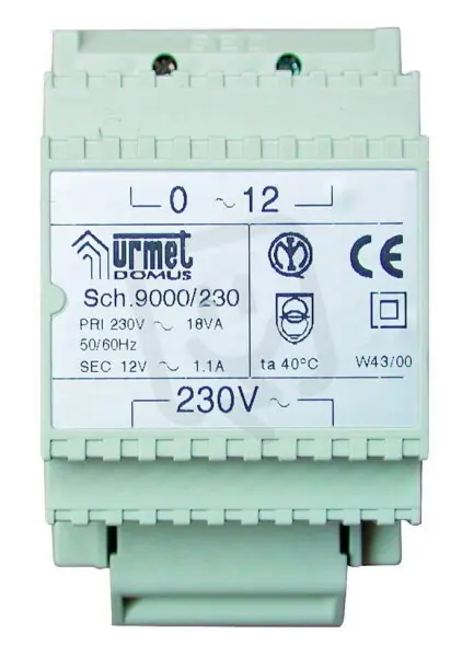Zdroj 230V, 18VA, 3 DIN moduly URMET 9000/230 Hit Sezóny