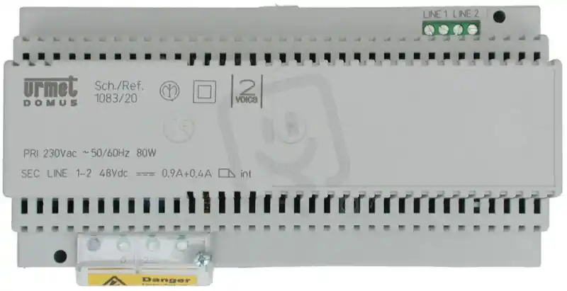 Zdroj pro systém 1083, 10 DIN modulů URMET 1083/20A Omezená Nabídka