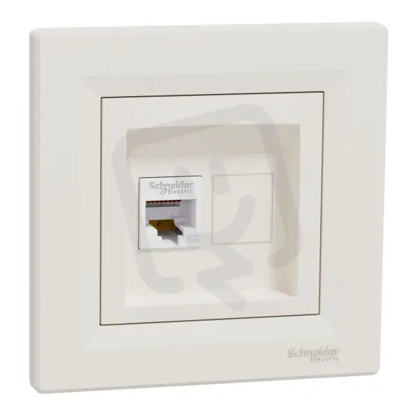 ASFORA Zásuvka datová RJ45, kat.5e UTP, krémová SCHNEIDER EPH4300123 Speciální Cena