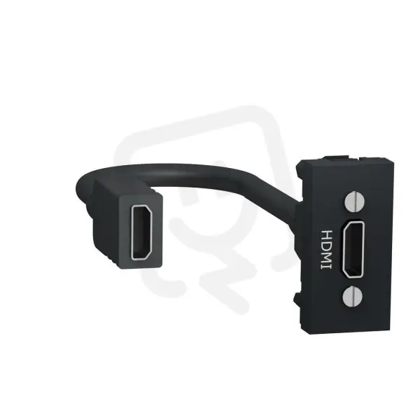 Speciální Cena NOVÁ UNICA HDMI konektor (předzapojený), 1M, Antracit SCHNEIDER NU343054