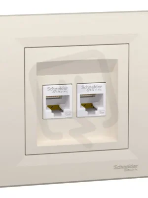Must-Have ASFORA Zásuvka datová 2xRJ45, kat.5e UTP, krémová SCHNEIDER EPH4400123