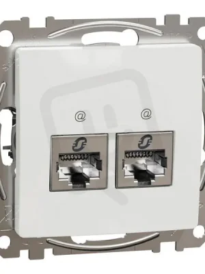 Nízká Cena Sedna D/E Datová zásuvka 2xRJ45 kat. 6A STP, Bílá SCHNEIDER SDD111467S