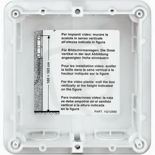 Nakupujte Hned INSTALAČNÍ KRABICE PRO PANEL SFERA, 1MODULOVÁ BTICINO 350010