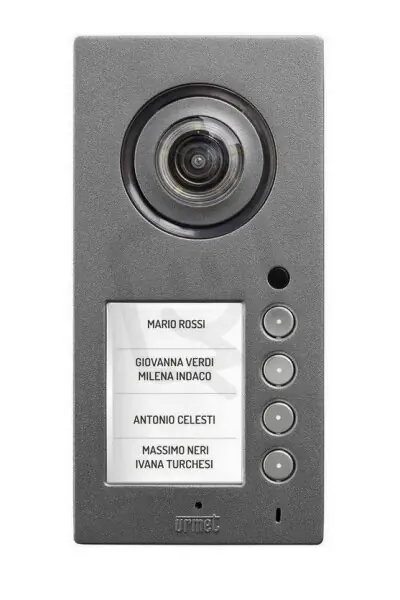 Autentický Tlačítkový panel MIKRA2 Plus, kamera, hlas. jedn., 4 tlač., do systému 1083
