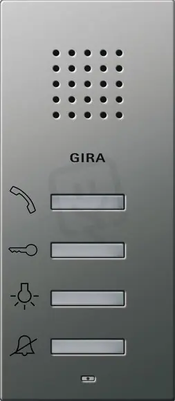 Must-Have Bytová stanice na omítku System 55 nerez GIRA 1250600