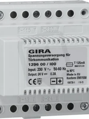 Nejlepší Cena Napájení DC24V 300mA REG GIRA 129600
