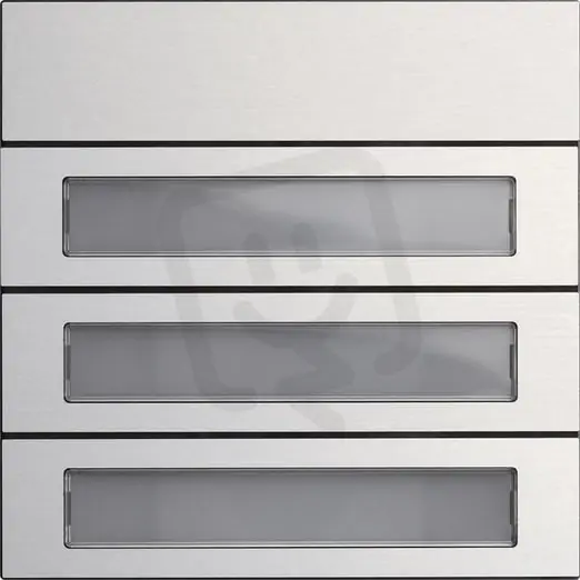 Vysoce Kvalitní Modul volacího tlačítka 3x System 106 hliník GIRA 5533926