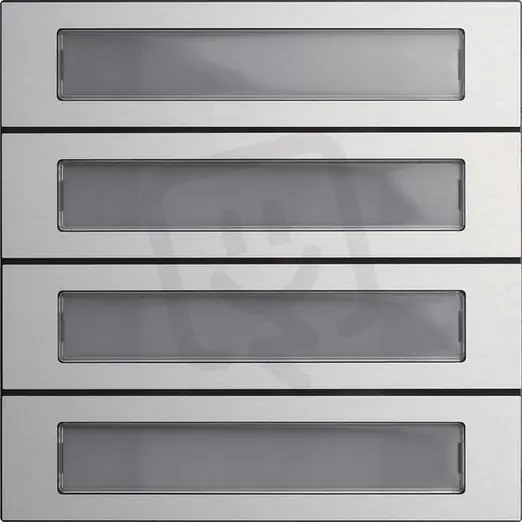 Modul volacího tlačítka 4x System 106 hliník GIRA 5534926 Cenová Bomba