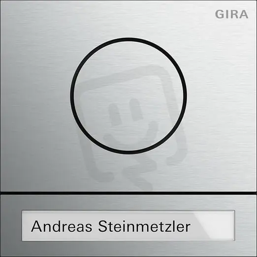 Modul vstupní stanice System 106 hliník GIRA 5565926 Must-Have