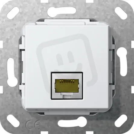 Výhodná Nabídka Modulární Jack MJ RJ45 Cat.6A 10GB Gender changer čistě bílá GIRA 569503