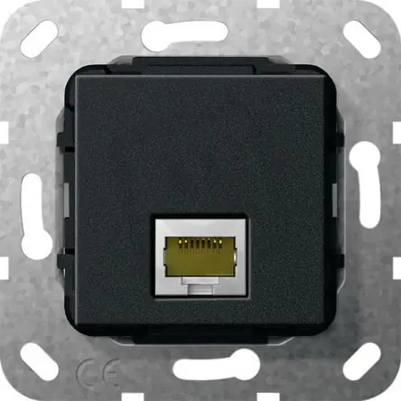Modulární Jack MJ RJ45 Cat.6A 10 GB vložka černá m GIRA 569610 Jen Po Omezenou Doba