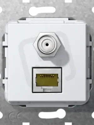 Nízká Cena Modulární Jack MJ RJ45 Cat.6A 10GB, SAT F changer vložka čistě bílá GIRA 569703