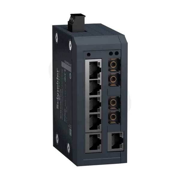 Akce Modicon neřízený switch 6TX/2FX-MM (Multi-mode) 10/100Mbps MCSESU083F2CU0