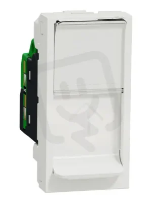Výprodej Datová zásuvka NOVÁ UNICA 1xRJ45 Kat.6 STP, 1M, Bílá SCHNEIDER NU341618