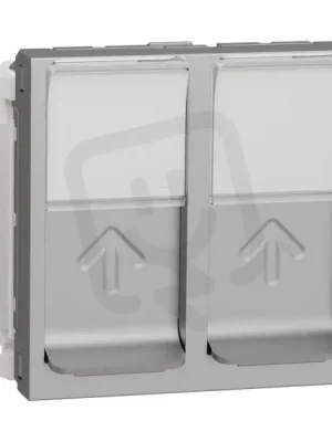 Akční Nabídka Datová zásuvka NOVÁ UNICA 2xRJ45 Kat.6 STP, 2M, Aluminium SCHNEIDER NU342630