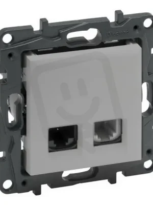Ihned K Objednání NILOÉ STEP TELEFONNÍ + DATOVÁ ZÁSUVKA RJ11+RJ45 C6 UTP HLINÍK LEGRAND 863356