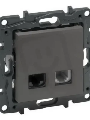 Odeslání Ihned NILOÉ STEP TELEFONNÍ + DATOVÁ ZÁSUVKA RJ11+RJ45 C6 UTP OCEL LEGRAND 863456