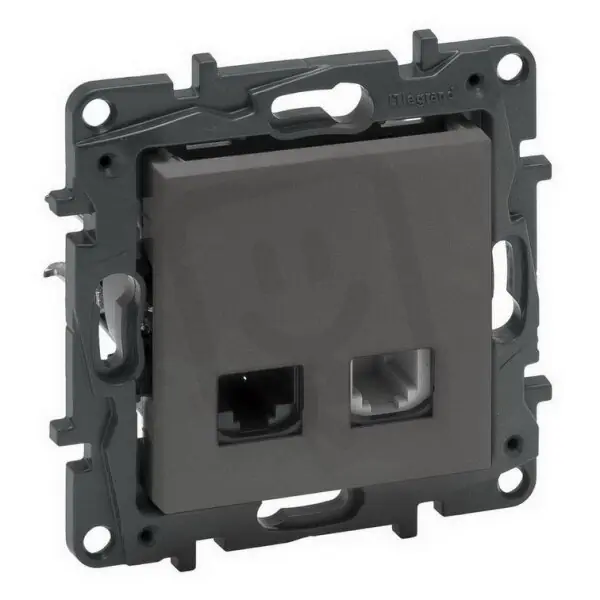 Odeslání Ihned NILOÉ STEP TELEFONNÍ + DATOVÁ ZÁSUVKA RJ11+RJ45 C6 UTP OCEL LEGRAND 863456