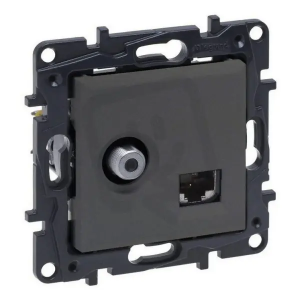 863477 NILOE S.TV TYPF+RJ45 6UTP OCEL LEGRAND 863477 Nejlepší Cena