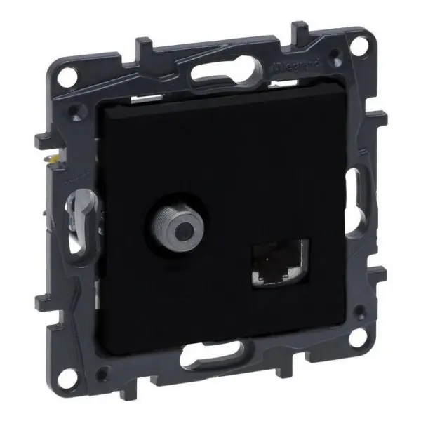 863577 NILOE S.TV TYPF+RJ45 6UTP ČERN LEGRAND 863577 Originální