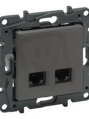 NILOÉ STEP DATOVÁ ZÁSUVKA 2XRJ45 C6A UTP OCEL LEGRAND 863468 Cenová Bomba