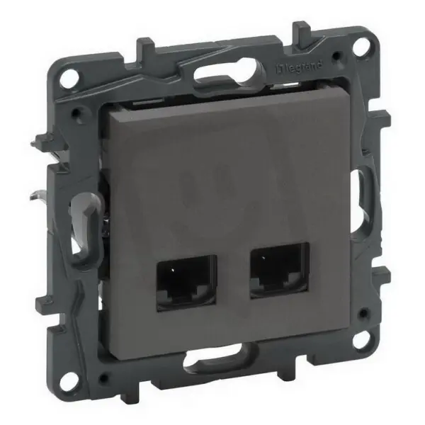 NILOÉ STEP DATOVÁ ZÁSUVKA 2XRJ45 C6A UTP OCEL LEGRAND 863468 Cenová Bomba