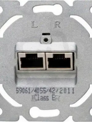 Značkový Síťová datová zásuvka, kat.6, 2 x 8 (8)