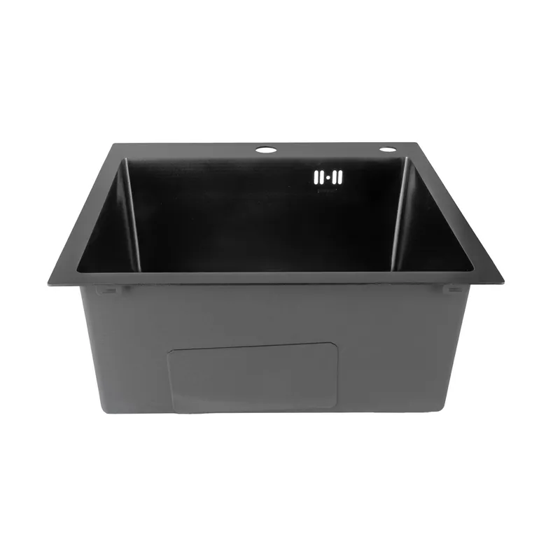 Ihned K Objednání Nerezový dřez MIXXUS MH5050 DECOR GRAPHITE se sifonem, grafitový MH5050 DECOR GRAPHITE