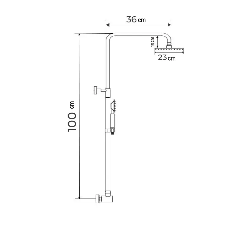 Finální Výprodej Sprchový sloup (bez baterie) MIXXUS, DK-002 DK-002