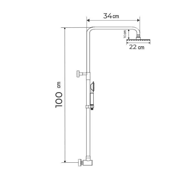 Oblíbený Sprchový sloup (bez baterie) MIXXUS, DK-003 DK-003