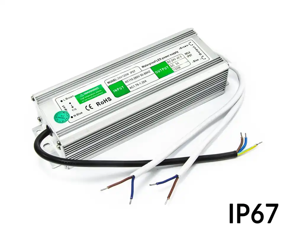 Napájecí zdroj venkovní IP67 24V 5A 120W Rychlé Dodání