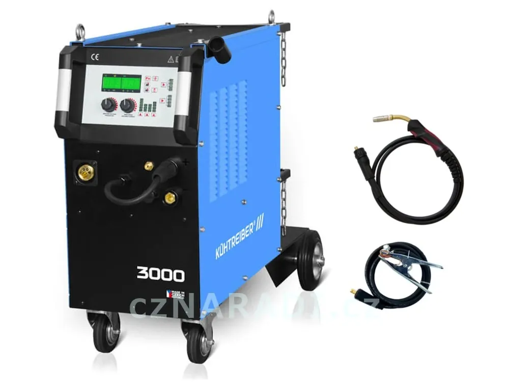 Autentický KITin 3000 Multi MIG Synergic V2 + zem + hořák