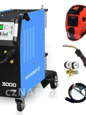 Dokud Zásoby Vydrží KITin 3000 Multi MIG Synergic V2 + zem + hořák + ventil + kukla + lahev