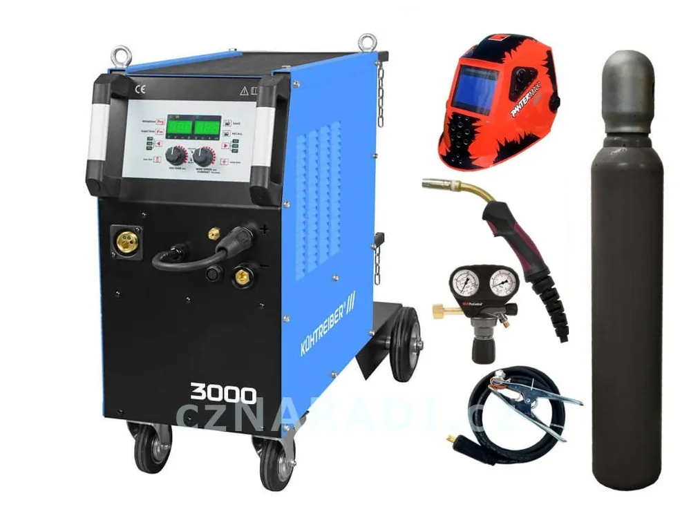 KITin 3000 Multi MIG Synergic + hořák + ventil + kukla + lahev, záruka 3 roky, SET TOP Ihned K Objednání