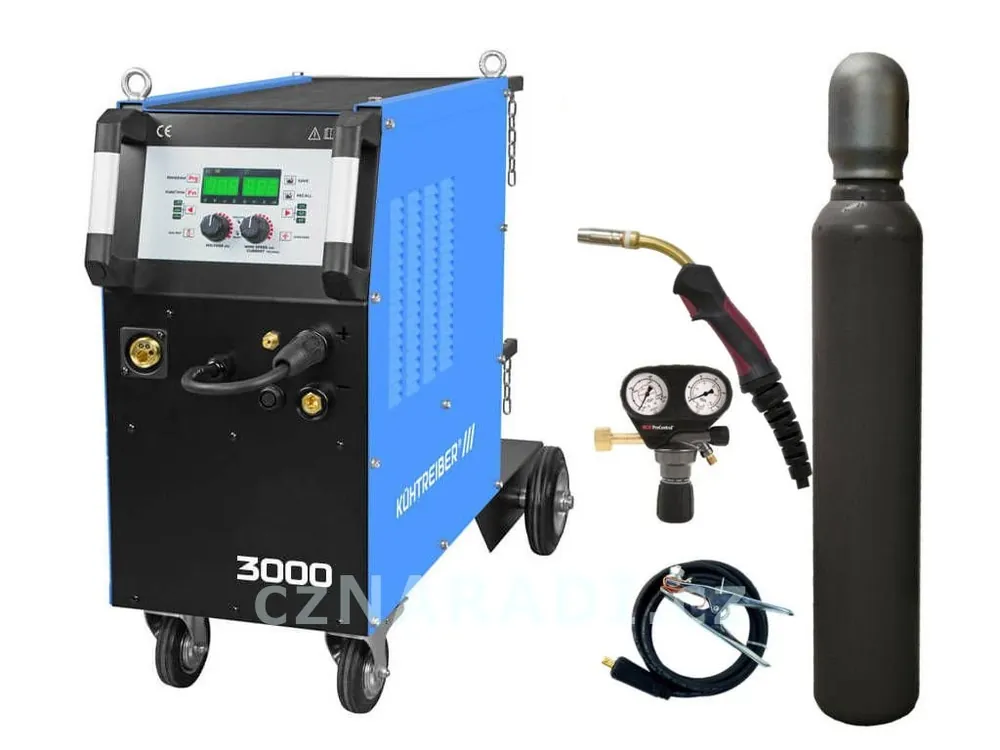 Akce KITin 3000 Multi MIG Synergic + hořák + ventil + lahev, záruka 3 roky SET TOP