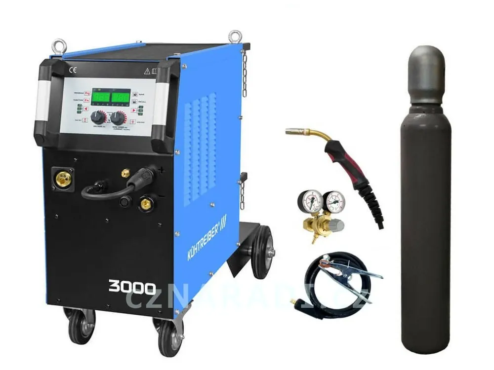 KITin 3000 Multi MIG Synergic + hořák + ventil + lahev, záruka 3 roky Omezená Nabídka