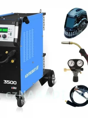 Dokud Zásoby Vydrží KITin 3500 Multi MIG Synergic + hořák + ventil GCE + kukla Predator + lahev