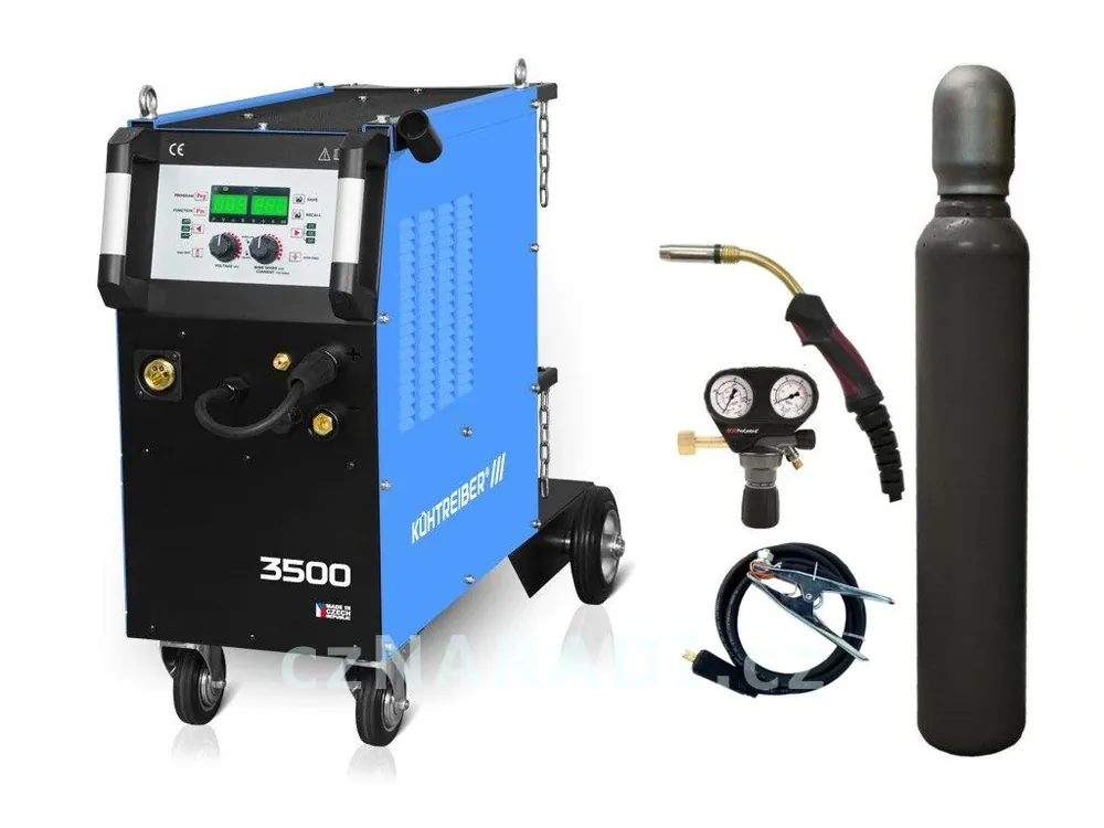 Must-Have KITin 3500 Multi MIG Synergic + hořák + ventil GCE + lahev