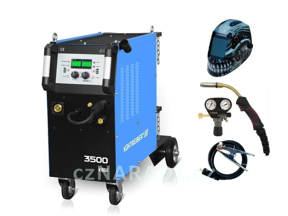 KITin 3500 Multi MIG Synergic + hořák + ventil GCE + kukla Predator Dokud Zásoby Vydrží